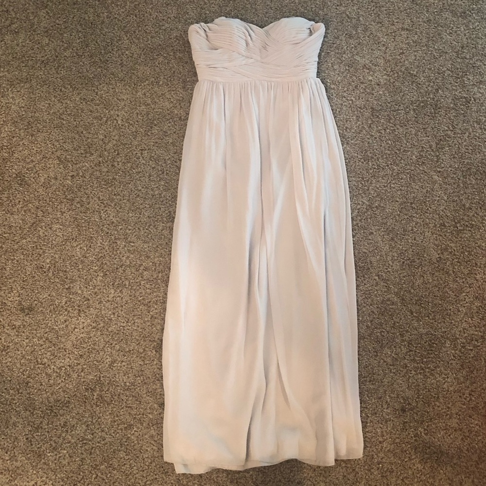 Light gray maxi dress